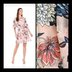 Vince Camuto floral flounce dress size 12
